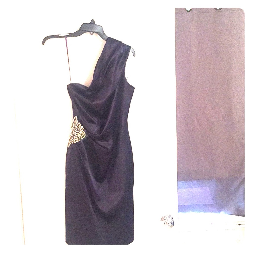 Eliza J Semi-formal plum colored dress